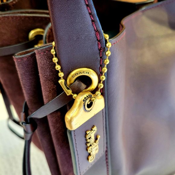 ❤️SOLD❤️ Coach Harmony Hobo Mixed Leather Suede - Picture 14 of 16